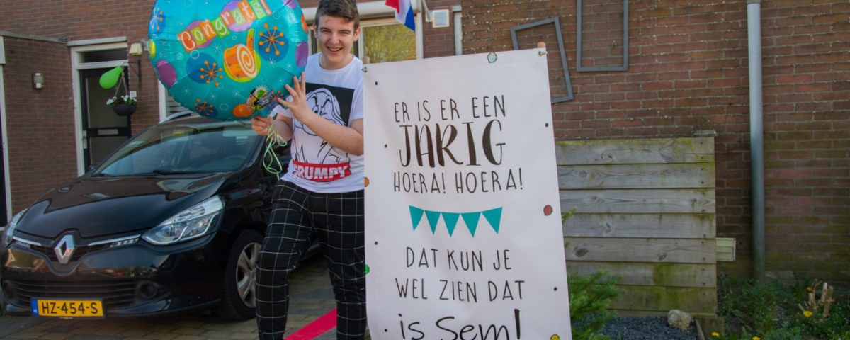 Sem is jarig in corona-tijd